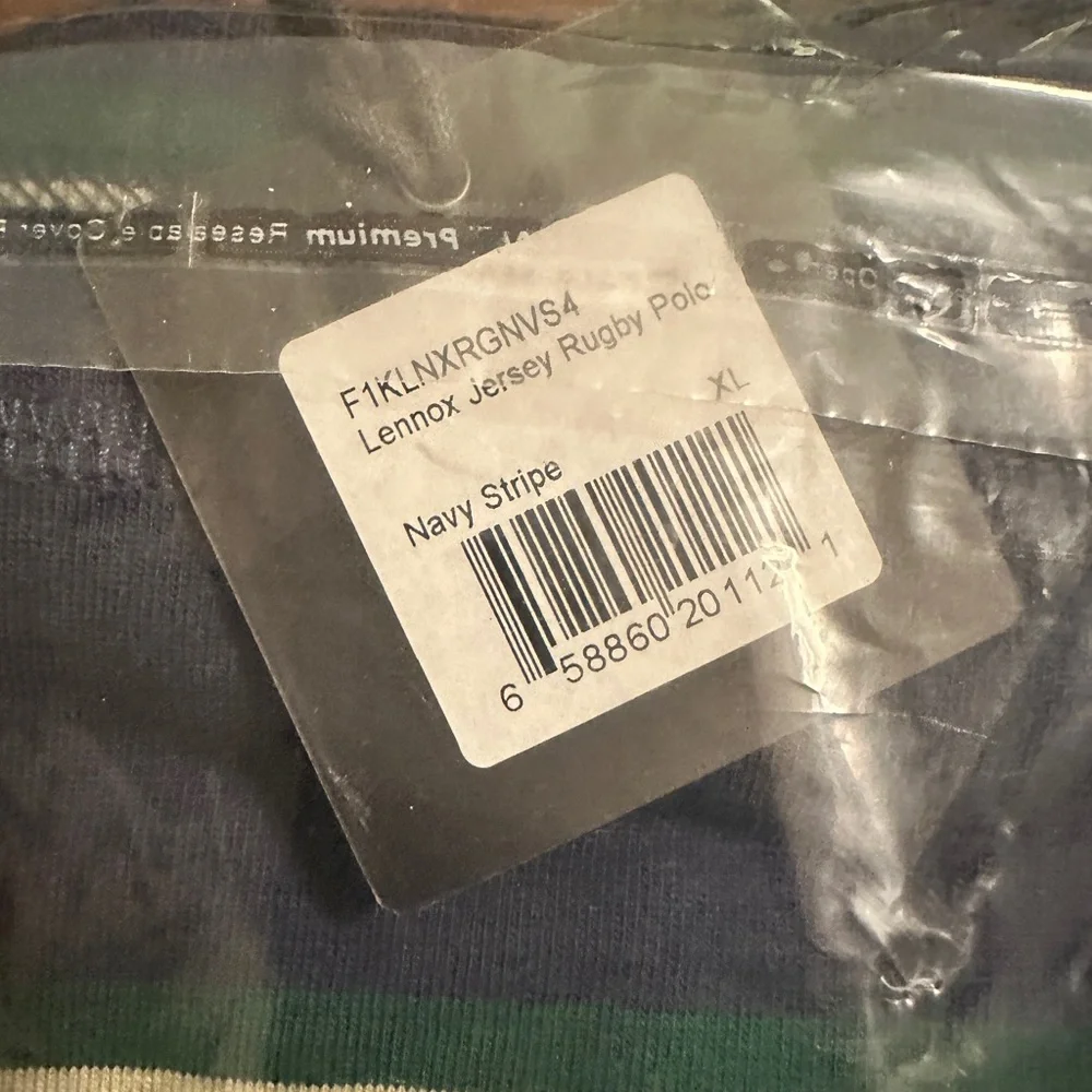 The Normal Brand Lenox Navy Stripe Jersey Rugby Polo - Picture 2 of 5